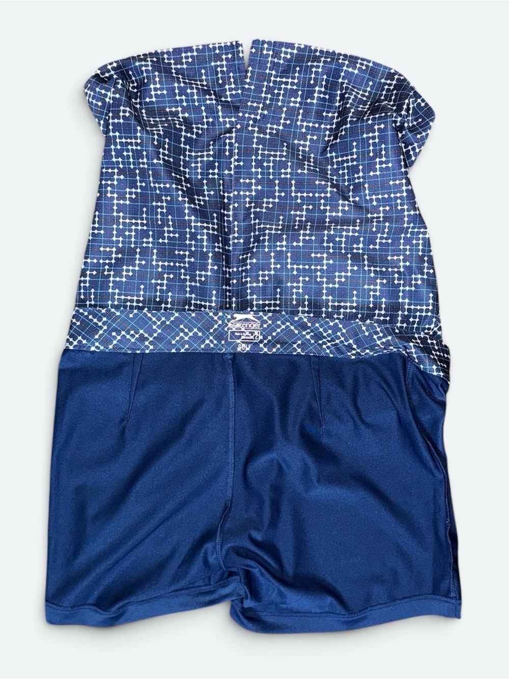 Slazenger Golf Skort Size 2 Blue Geometric Athletic Stretch Built-In Shorts EUC - Picture 7 of 7